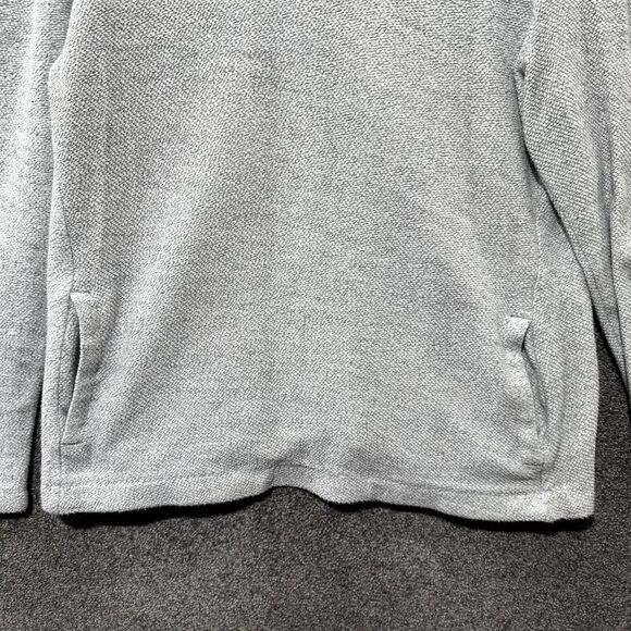 J Crew Mercantile Pullover Sweater Women‎ Medium Gray Cowl Neck Pockets Casual - Picture 4 of 12